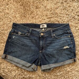 Paige cuffed jean shorts